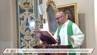 Quddiesa Live millParroċċa ta’ Santa Katarina VM Żurrieq – 6 ta’ Ottubru 2024 [upl. by Monjo452]