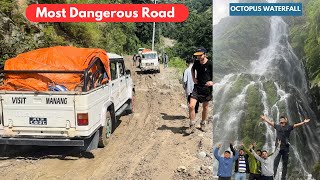 Most Dangerous Road  Manang Nepal  Besisahar to Khangsar  Day 2  Tilicho [upl. by Blas]