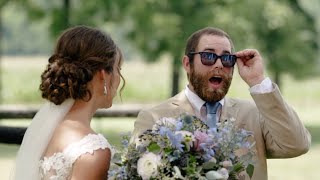 Bride Surprises Groom with EnChroma Colorblind Glasses [upl. by Nallad]