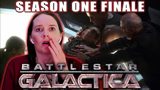 BATTLESTAR GALACTICA  SEASON 1 FINALE  First Time Watching Reaction  WHAT AN ENDING [upl. by Edyaw]