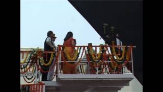 Launch of the first ship of Project  15BGuided Missile Destroyer christened ‘Visakhapatnam’ [upl. by Elocin]