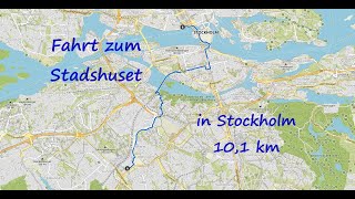 Fahrt zum Stadshuset in Stockholm und nach Drottningholm [upl. by Sansone]