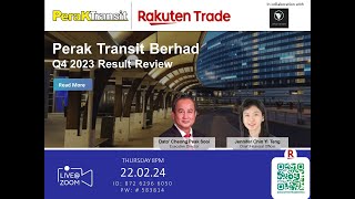 Rakuten Trade Ideas 🎯 Webinar  Perak Transit Berhad [upl. by Enhpad]