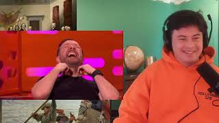 American Reacts RICKY GERVAIS FUNNIEST MOMENTS on The Graham Norton Show [upl. by Coppins]