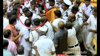 Shameful Kerala assembly protest by LDF MLAs against KM Manis budget [upl. by Annawot]