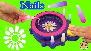 Fail  Make Your Own Custom Nails with Glitter Nail Swirl Art Kit Maker  Cookieswirlc Video [upl. by Nigam76]