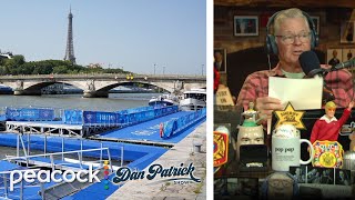 Pollution in Seine forces Paris Olympics to postpone mens triathlon  Dan Patrick Show  NBC Sports [upl. by Kcor]