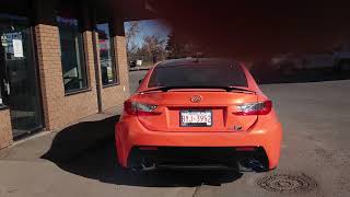 Lexus RCF Invidia Full Exhaust Revs [upl. by Peggi]