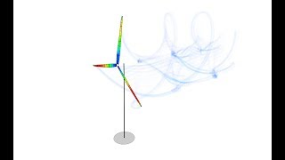 QBlade Demonstration of the new highly flexible aeroelastic coupling [upl. by Lenoyl]