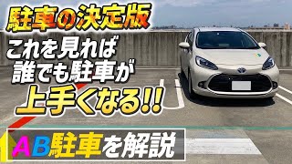 【駐車方法No1】AB駐車でドアミラーに頼らない駐車のコツをおもドラ校長が発案！ [upl. by Bridget]