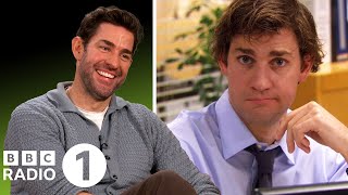 quotNot even Jim did thatquot IFs John Krasinski on Office bloopers and staring down the camera [upl. by Curhan]