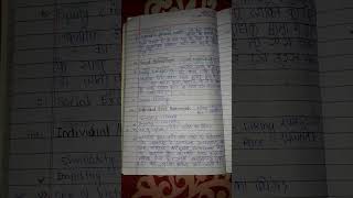 Pro Social behaviour notes 2nd year 3rd semester Psychology notes viralvideo shortsvideo BAampBSc [upl. by Nivej861]