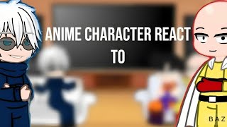 Anime characters react to each other Saitama and GojoFULL VIDEOreupload [upl. by Anavahs]