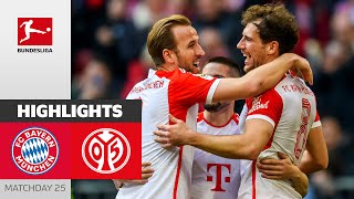 Bayern crushes Mainz 05  FC Bayern München  1 FSV Mainz 05 81  Highlights  MD 25 – BL 2324 [upl. by Naesad679]