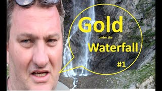 Goldwaschen in Österreich  Gold Prospecting in Austria Part III Waterfall Summer2020  Drone [upl. by Kiker]