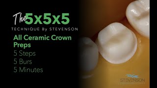 All Ceramic Crown Prep in 5 Minutes The 5x5x5 Technique [upl. by Aaronson]