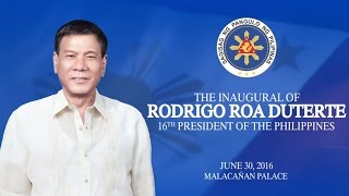 The Inaugural of Rodrigo Roa Duterte 16th President of the Philippines [upl. by Aneertak]