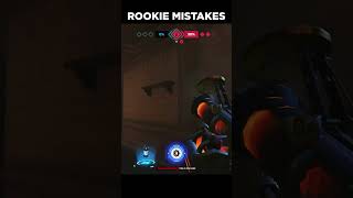 ROOKIE MISTAKES 😏 overwatch shorts [upl. by Glaab]