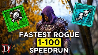 Speed Run Lvl 1100 Rogue Diablo 4 [upl. by Katalin]