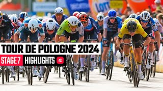 Tour de Pologne 2024  Stage 7 Highlights [upl. by Aneg]