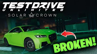 Test Drive Unlimited Solar Crown  THE AUDI TT IS OP [upl. by Tsew]