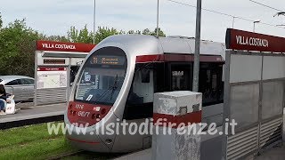 Scandicci  Firenze Tramvia vs auto da Villa Costanza alla stazione SMN [upl. by Bergstrom181]