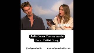 Jodie Comer Teaches Austin Butler British Slang  Video IGVPresents [upl. by Odraode]