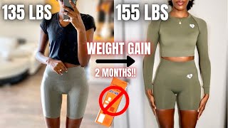 HOW TO GAIN WEIGHT FAST FOR SKINNY WOMEN FAST METABOLISM NO APETAMIN  My Weight Gain Journey [upl. by Llenrub]