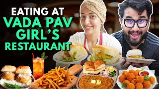 Eating Everything At Vada Pav Girls Restaurant  The Urban Guide [upl. by Lolanthe]