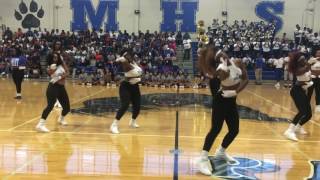 Doing the butt Mckinley High school amp Pantherettes Pep Rally 20162017 [upl. by Enasus]