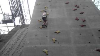 Orrin speed climbing at EICA Ratho  23 seconds [upl. by Aremihc65]