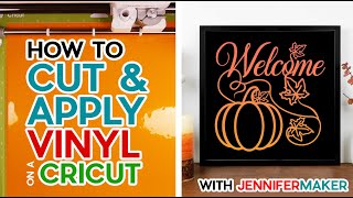 How to Cut Vinyl on a Cricut For Beginners Easy StepbyStep Tutorial  Fun Projects [upl. by Orelle103]