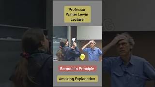 Professor Walter Lewin Explain Bernoullis Principle ytshort shorts potentialg [upl. by Allac]