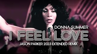 Donna Summer  I Feel Love Jason Parker 2023 Extended Video Remix disco donnasummer [upl. by Asiret39]