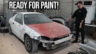 Building my Honda Del Sol Part 2 BODY WORK IS FINISHED [upl. by Rew]