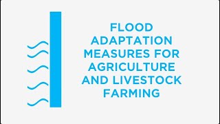 Flood risk adaptation measures for the agriculture and livestock sector [upl. by Creigh]