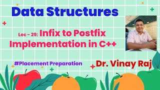 Lec29 Implementation of infix to postfix conversion using C [upl. by Annecorinne]