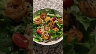 Cajun Shrimp 🍤 Salad 🥗 💗 [upl. by Imojean949]