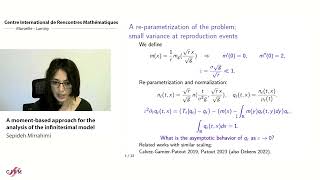 Sepideh Mirrahimi A momentbased approach for the analysis of the infinitesimal model [upl. by Norine]