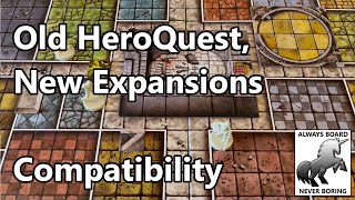 Can You Use New Hasbro HeroQuest Expansions 2021 Releases with Original HeroQuest  Compatibility [upl. by Nryhtak]