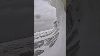 HEAVY CLOSEOUT BARREL surf surfingwa pnw shorebreak [upl. by Iveson522]