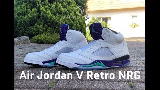 Air Jordan V Retro NRG ‘Fresh Prince’  UNBOXING amp ON FEET  fashion shoes  2018 [upl. by Lleunamme]