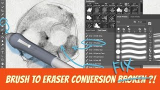 How to Convert a Photoshop Brush to an Eraser in photoshop CC V19 [upl. by Otsenre100]