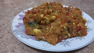 baingan ka bharta recipe by gurias lifestyle 😋 [upl. by Fortunna]