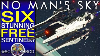 6 Stunning Free Sentinel Ship Locations  No Mans Sky Update 2024  NMS Scottish Rod [upl. by Aihtnic]