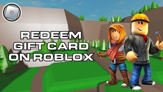 How to Redeem a Gift Card on Roblox 2024  Use Roblox Gift Cards Easily [upl. by Ahgem]