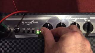 Test Ampeg Rocket Bass Model B100R [upl. by Odracir]