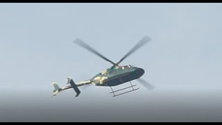 Low Passing Of Bell 212 helicopter Of BAF and Bell 407 of BA last part of 140724 [upl. by Anits888]