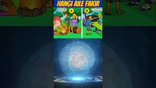 Hangi Aile Fakir Zorluk \u0010000000 shortvideo games shortsvideo shorts quiz quiztime short [upl. by Myke149]