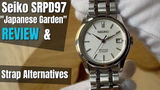 Seiko Presage SRPD97 quotJapanese Gardenquot Review amp Strap Alternatives [upl. by Aerdnwahs]